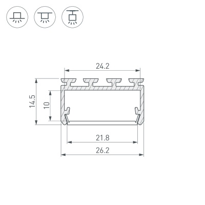 Купить универсальный алюминиевый профиль в Москве