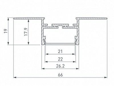 Купить Профиль PLS-LOCK-H19-T-HIDE-2000 в Москве
