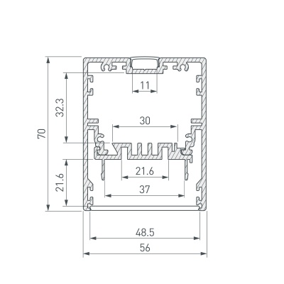 Купить универсальный алюминиевый профиль в Москве