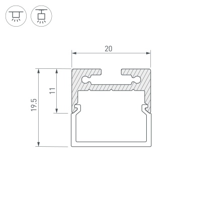 Купить подвесной алюминиевый профиль в Москве