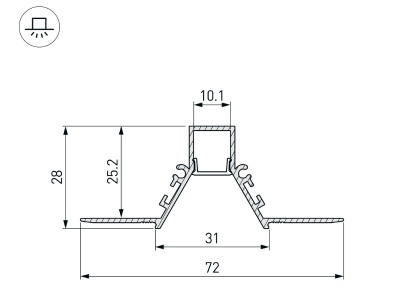 Купить Профиль COMFORT10-V-FANTOM-2000 BLACK в Москве