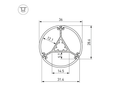 Купить подвесной алюминиевый профиль в Москве
