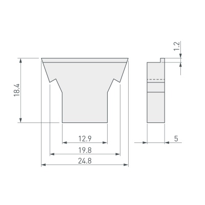Купить Заглушка для FOLED черная глухая в Москве