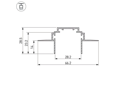 Купить Профиль-держатель TEK-PLS-ZM-2000 в Москве