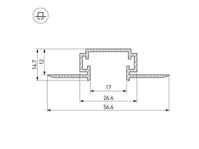 Купить универсальный алюминиевый профиль в Москве