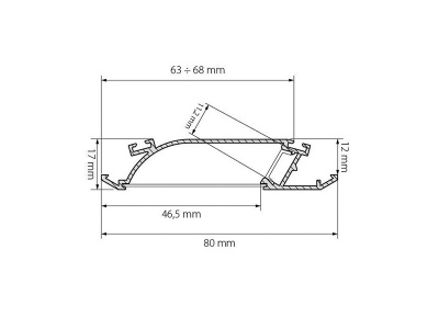 Купить Алюминиевый Профиль K-WALL-2000 ANOD в Москве