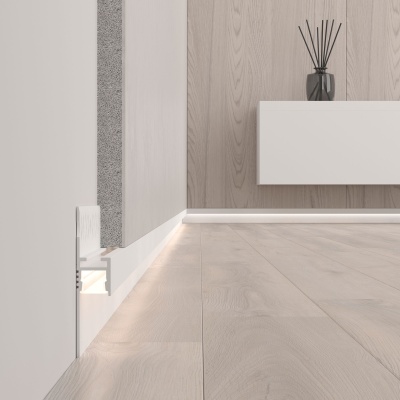 Купить Профиль ARH-PLINTUS-FANTOM-2000 WHITE в Москве