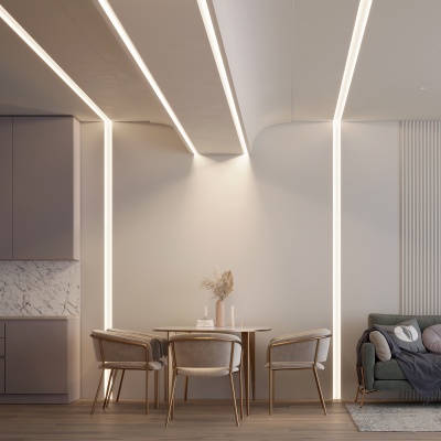 Купить Профиль FANTOM-W45-BEVEL-2000 WHITE в Москве