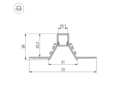Купить Профиль COMFORT10-V-FANTOM-2000 ANOD в Москве