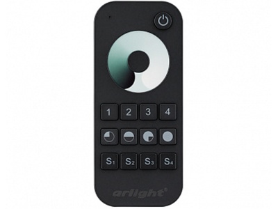Купить Пульт SMART-R24-DIM Black (4 зоны, 2.4G) в Москве