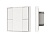INTELLIGENT ARLIGHT Кнопочная панель KNX-301-22-4-SH-IN White (BUS, Frame)