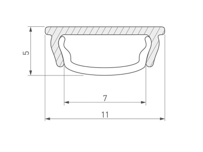 Купить Профиль ARH-BENT-W11-2000 ANOD в Москве