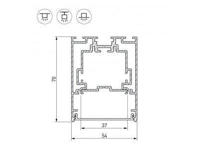 Купить подвесной алюминиевый профиль в Москве