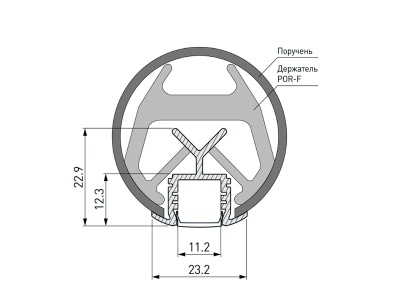 Купить Профиль KLUS-POR-F-1000 ANOD в Москве