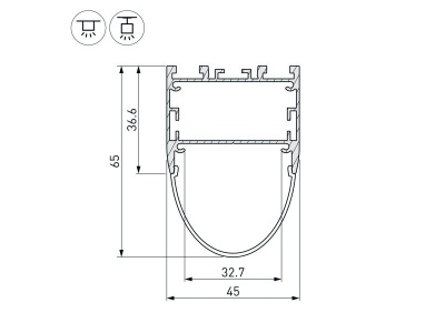 Купить подвесной алюминиевый профиль в Москве
