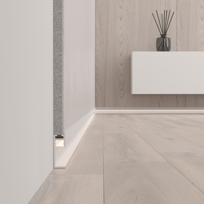 Купить Профиль PLINTUS-H35-F-2000 WHITE в Москве