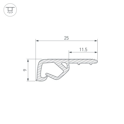 Купить Профиль STRETCH-CEIL-TEXTILE-2600 в Москве