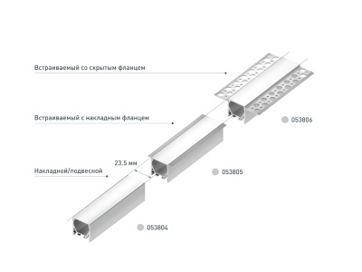 Купить подвесной алюминиевый профиль в Москве