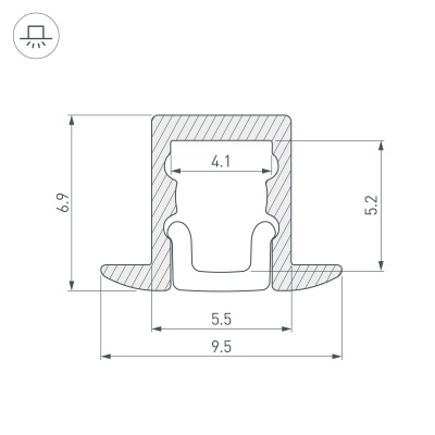 Купить Профиль ARH-MICRO-F-W4-2000 ANOD в Москве
