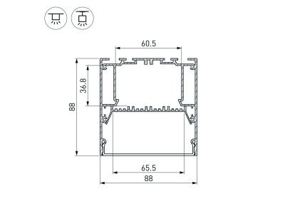 Купить подвесной алюминиевый профиль в Москве