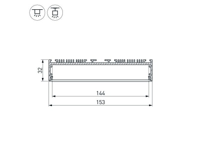 Купить подвесной алюминиевый профиль в Москве