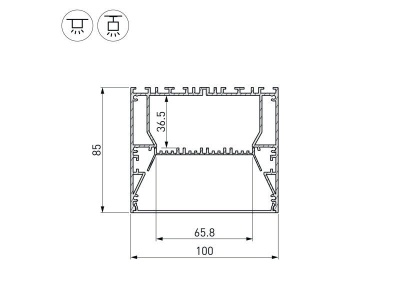Купить подвесной алюминиевый профиль в Москве