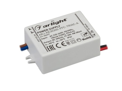 Блок питания ARJ-KE30300-PFC-TRIAC-A (9W, 300mA) для светодиодов купить в Москве
