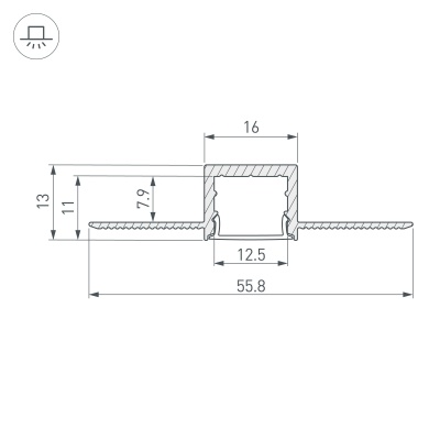 Купить Профиль SL-LINIA16-FANTOM-2000 ANOD в Москве